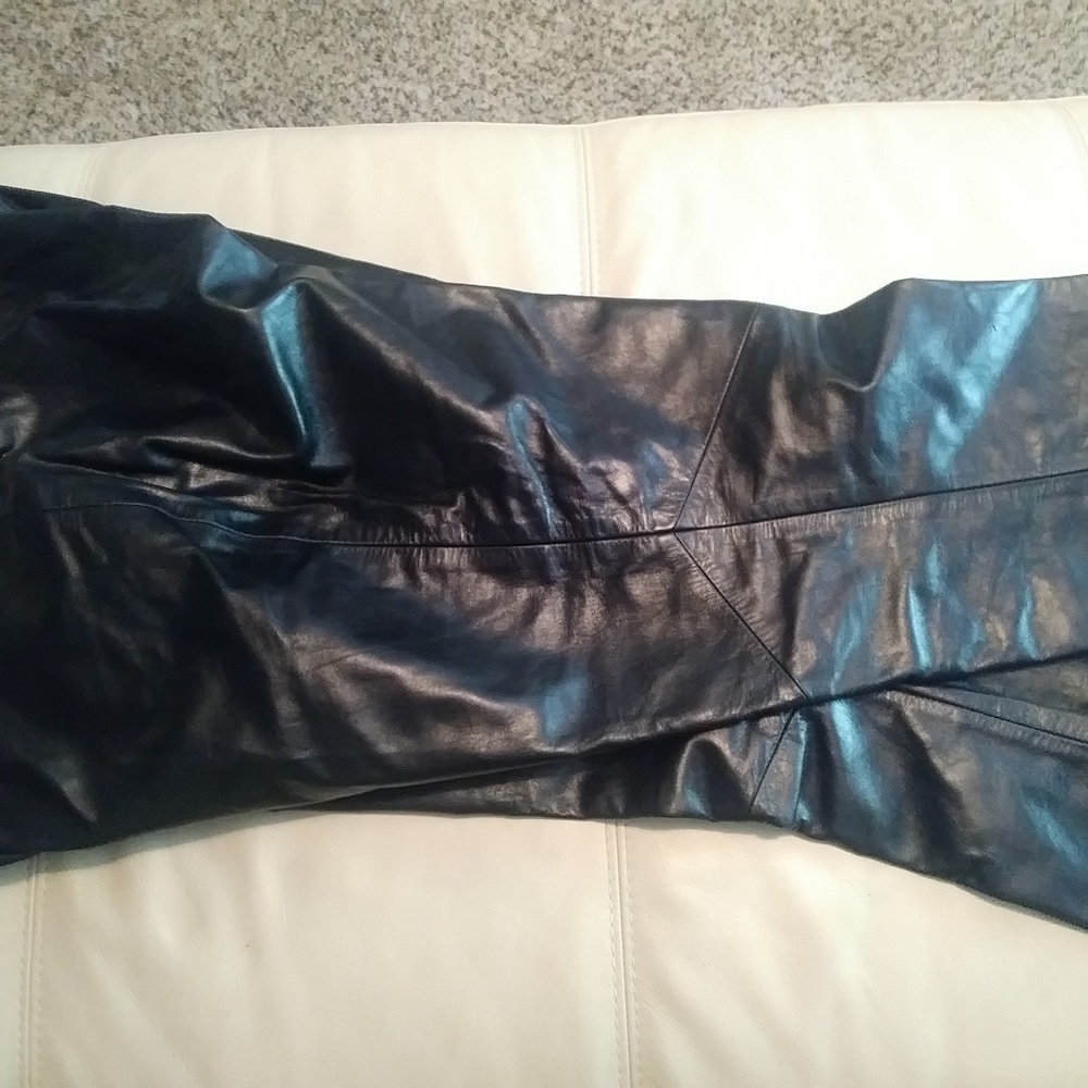 Gently worn leather black pants